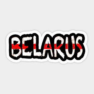 Belarus old flag Sticker